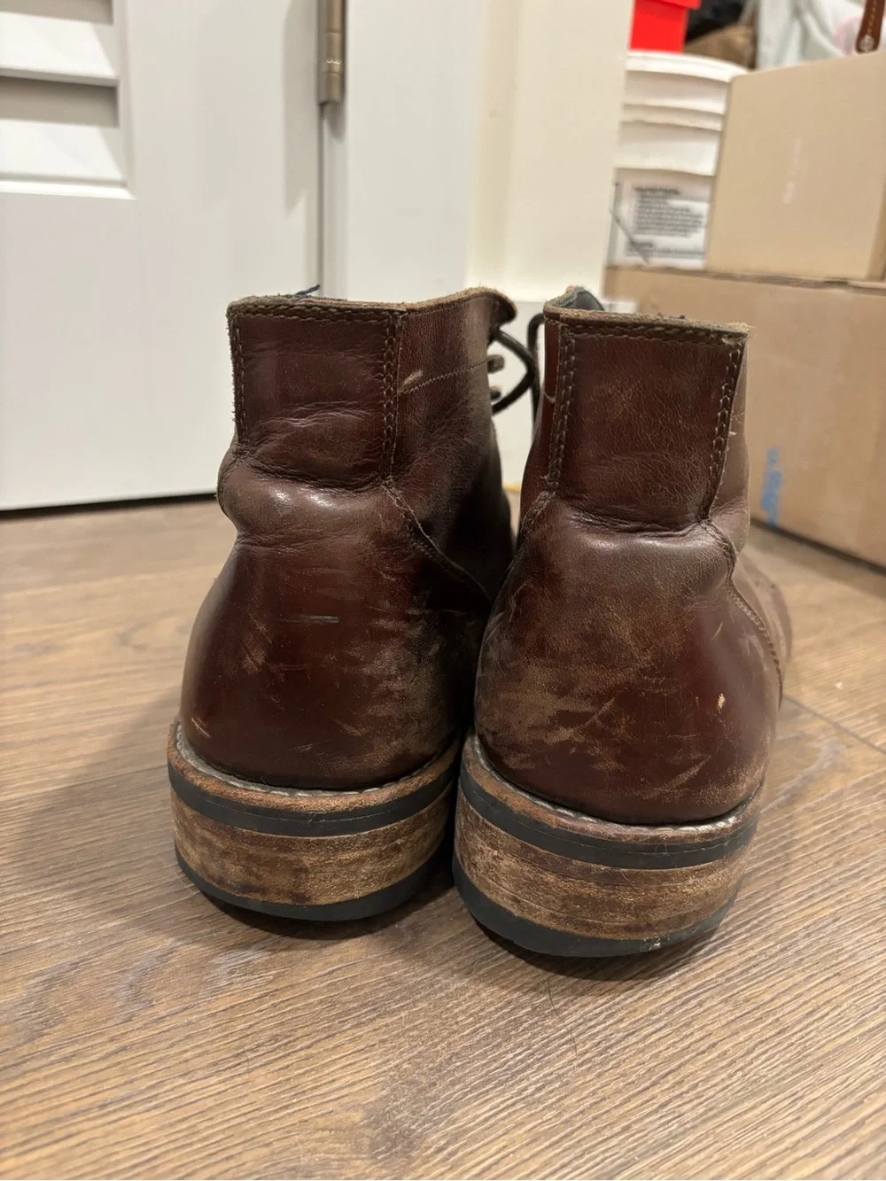 Thursday Boot Company Men's Brown Leather Lace-Up Boots